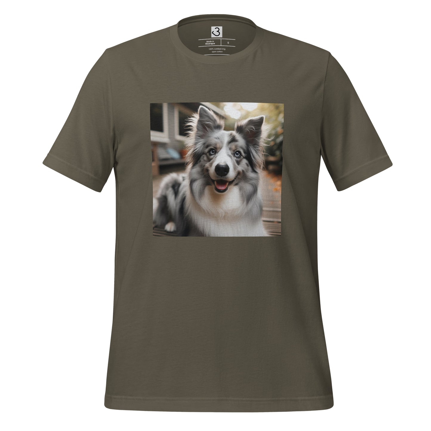 Camiseta collie gris