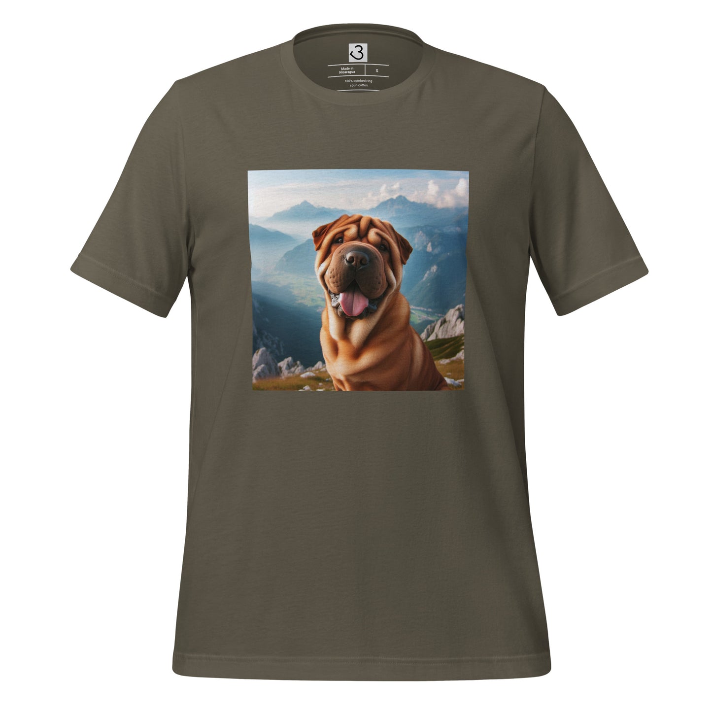 Camiseta shar pei montaña