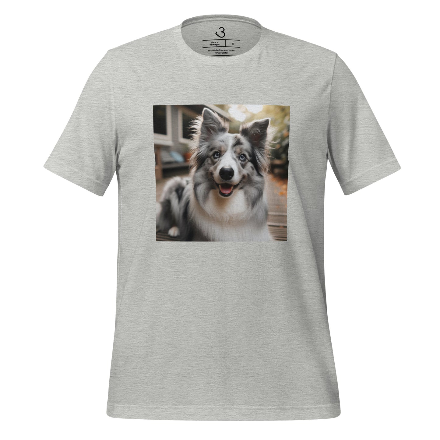 Camiseta collie gris