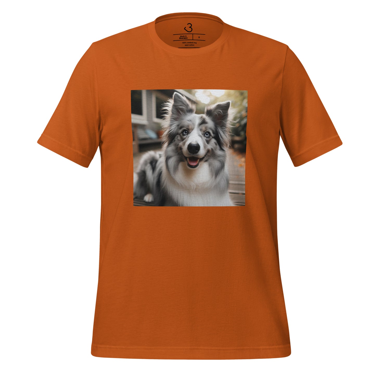Camiseta collie gris