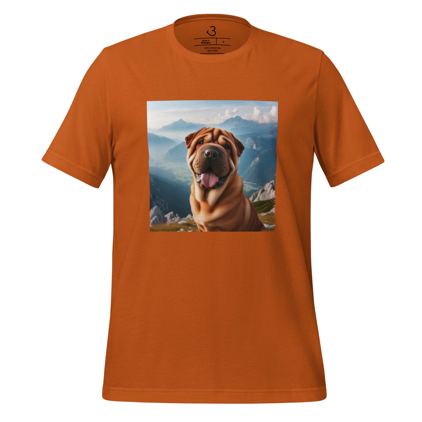 Camiseta shar pei montaña