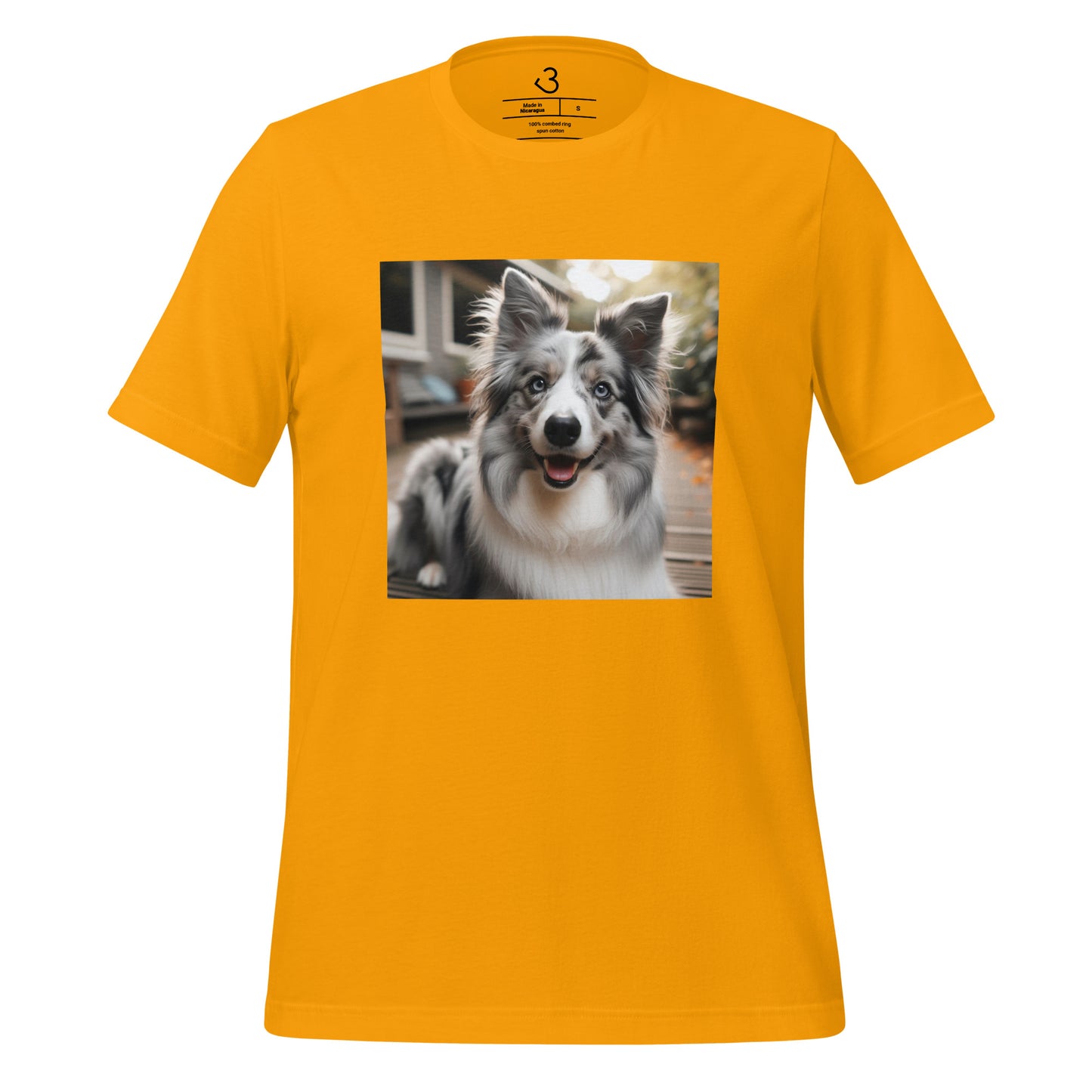 Camiseta collie gris