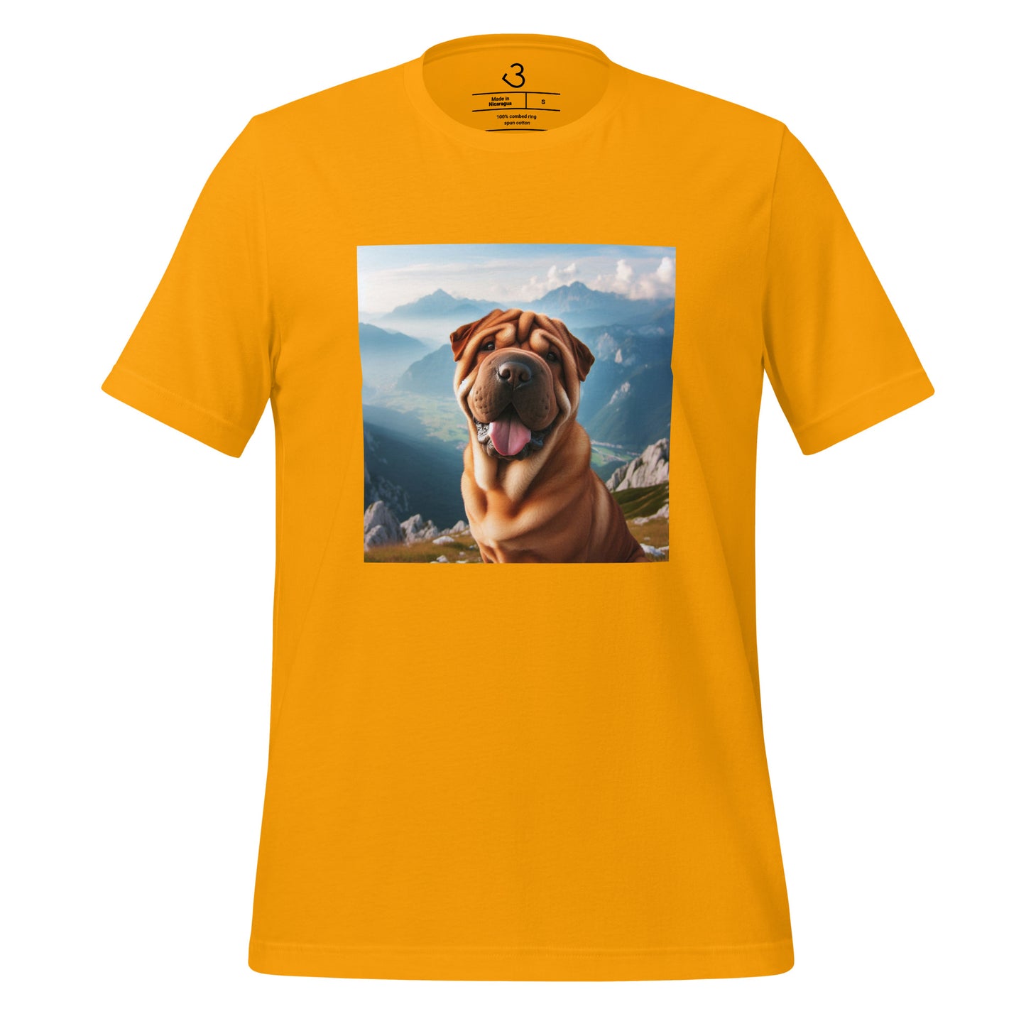 Camiseta shar pei montaña