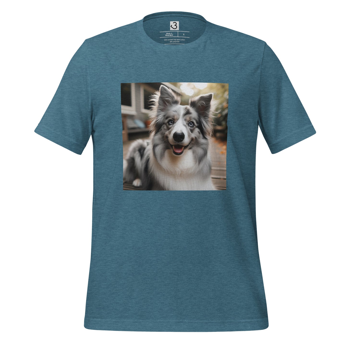Camiseta collie gris