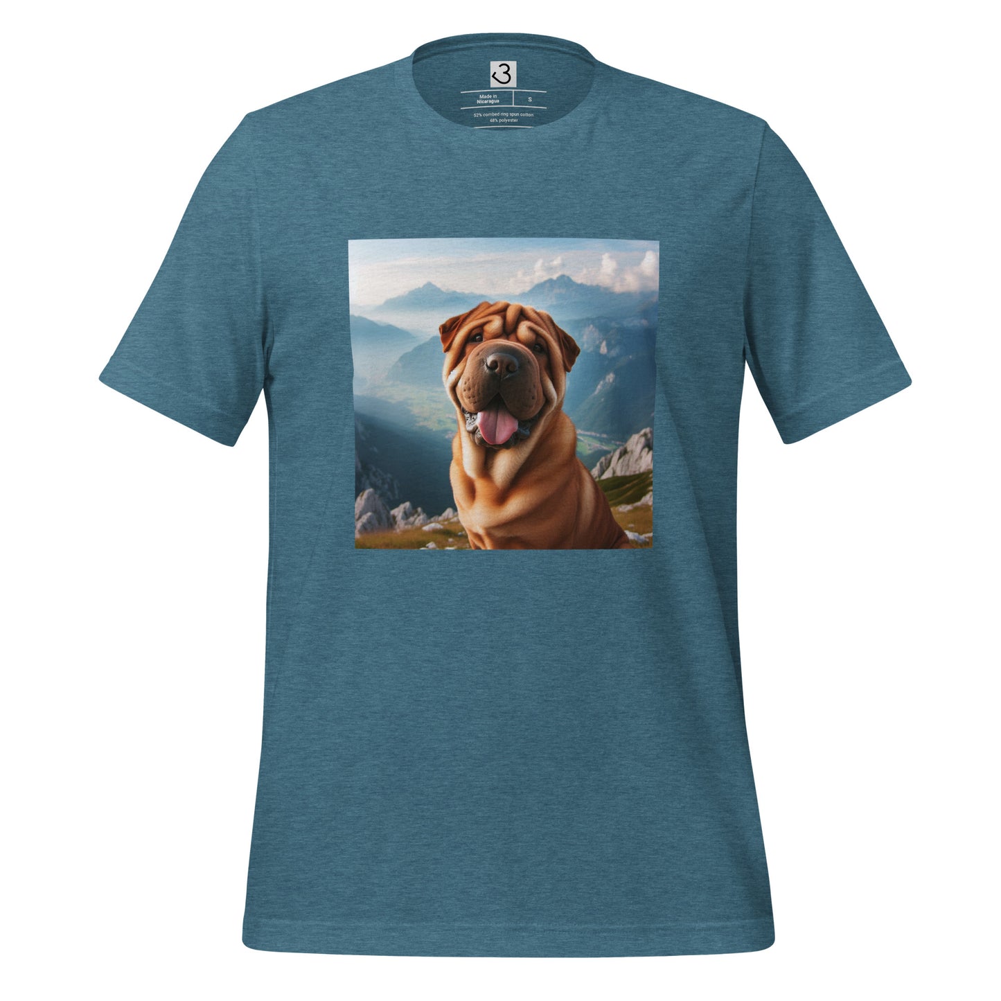 Camiseta shar pei montaña