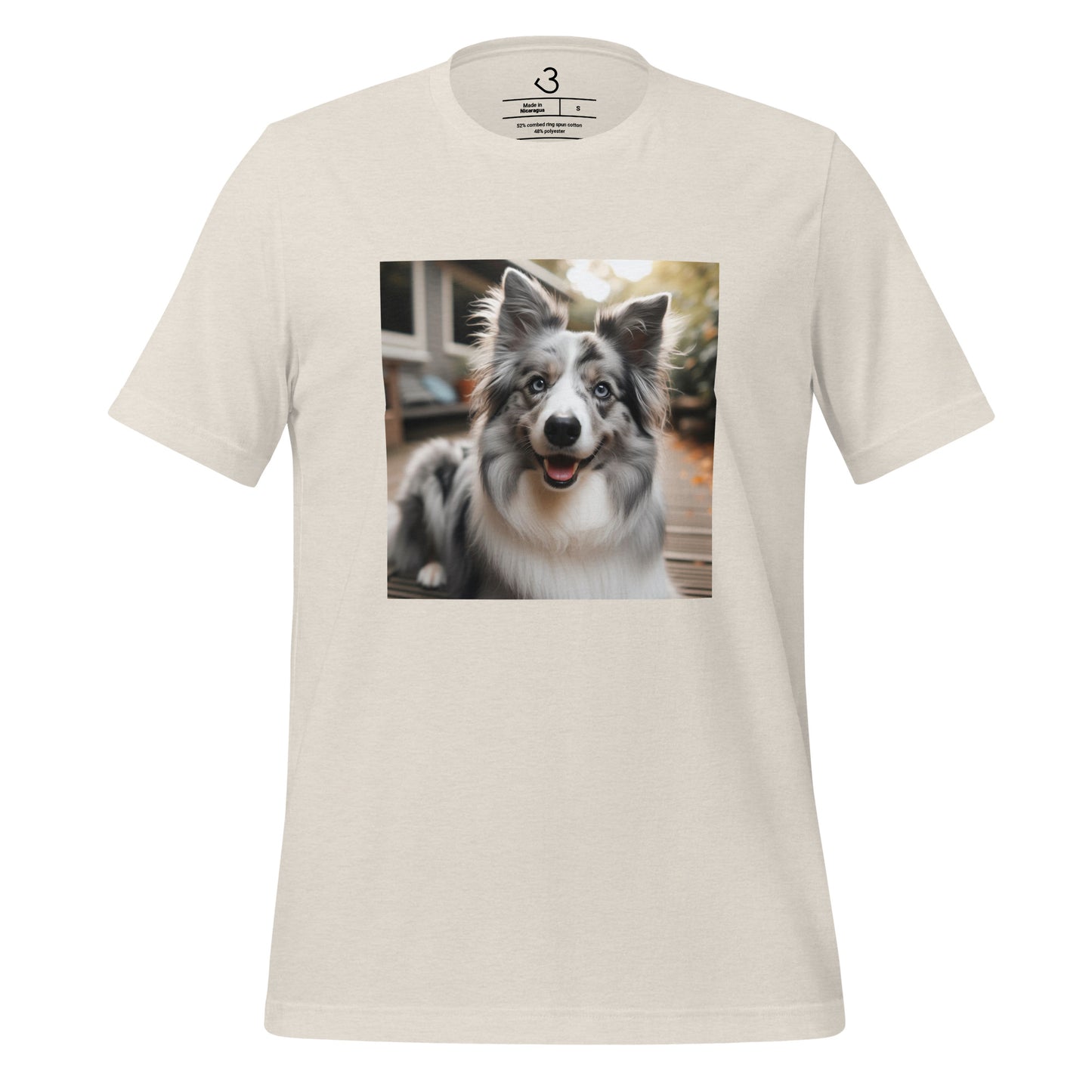 Camiseta collie gris