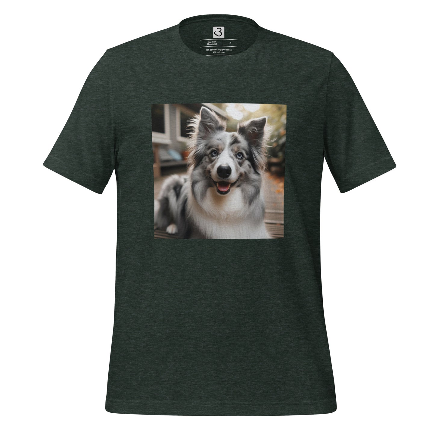 Camiseta collie gris