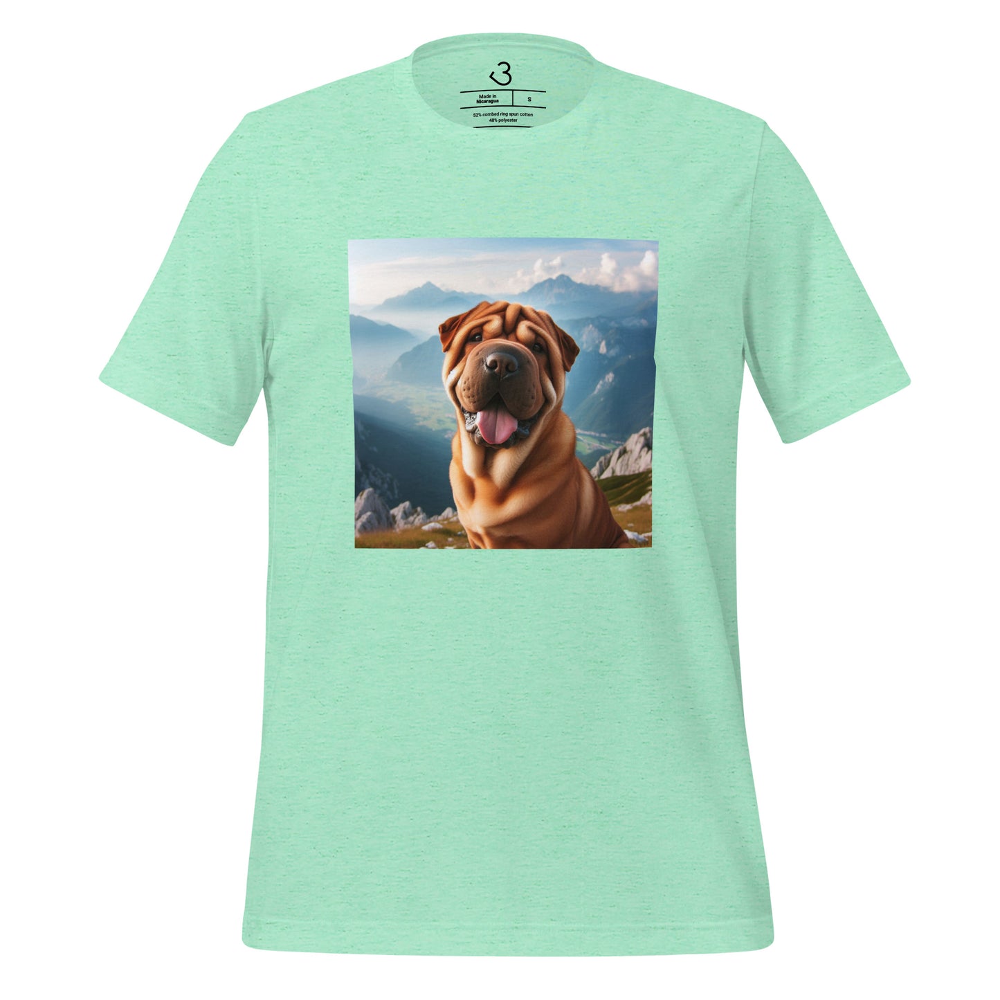 Camiseta shar pei montaña