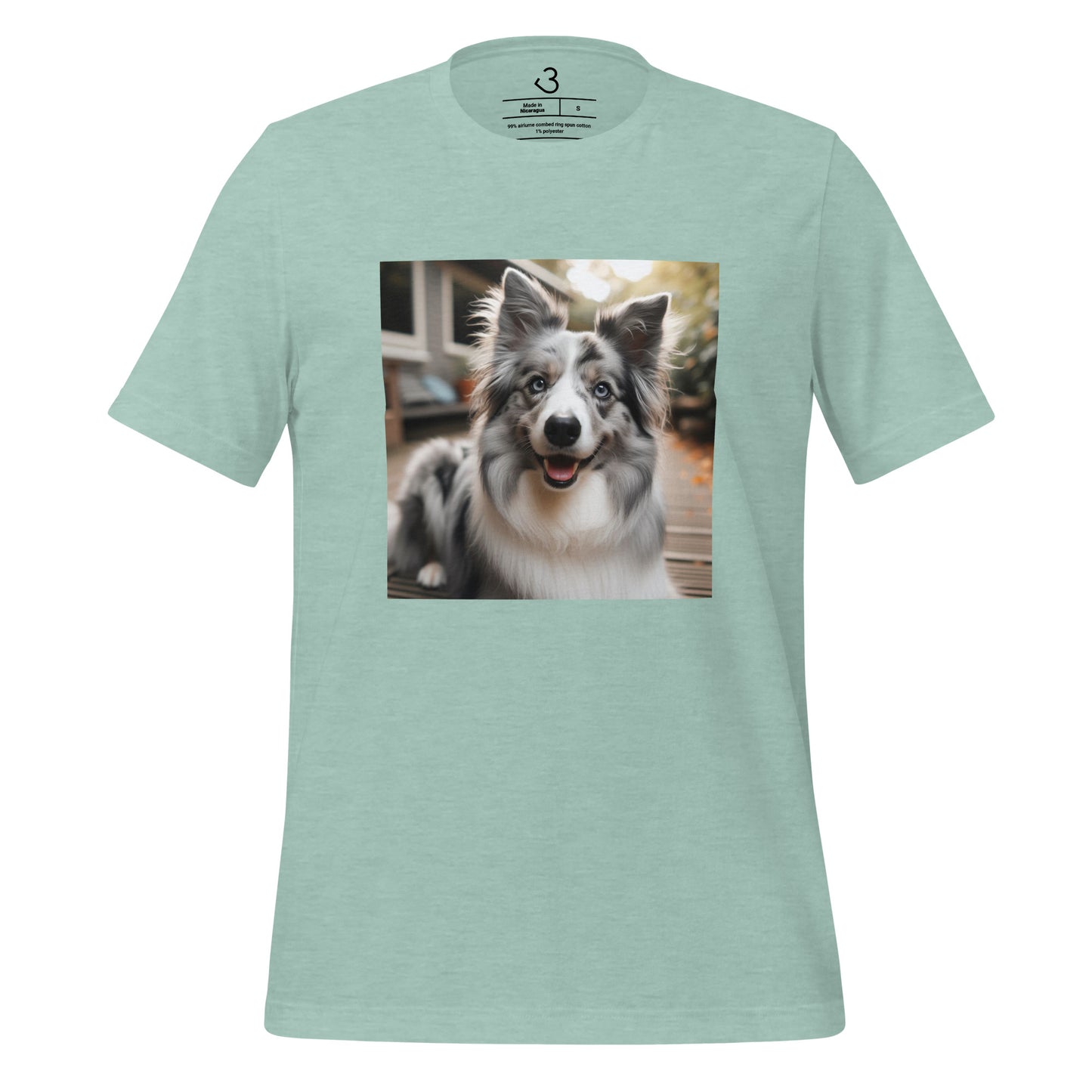 Camiseta collie gris