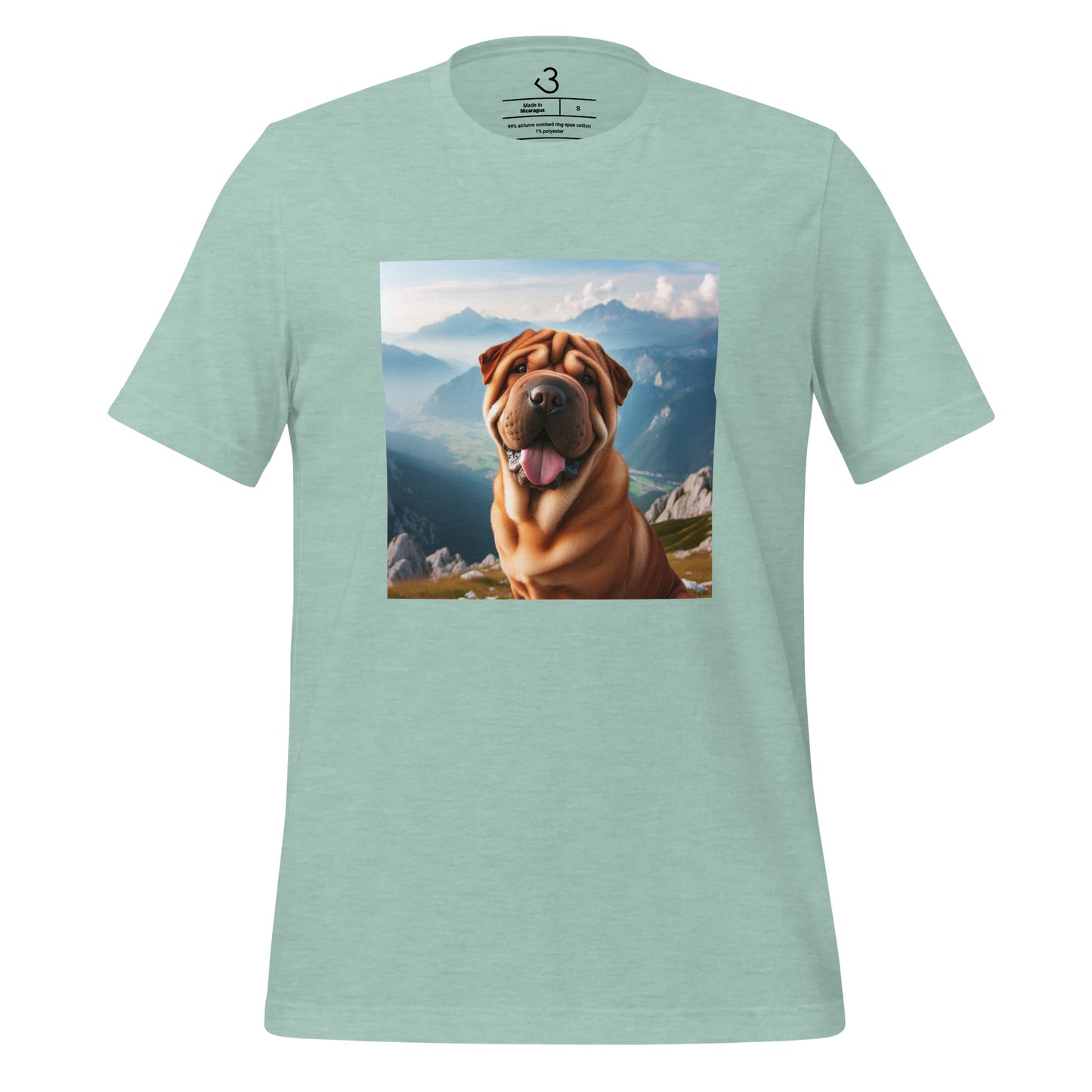 Camiseta shar pei montaña