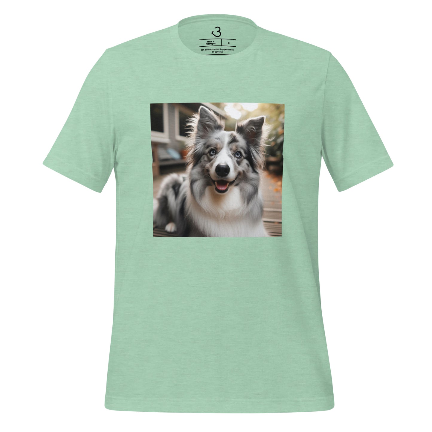 Camiseta collie gris