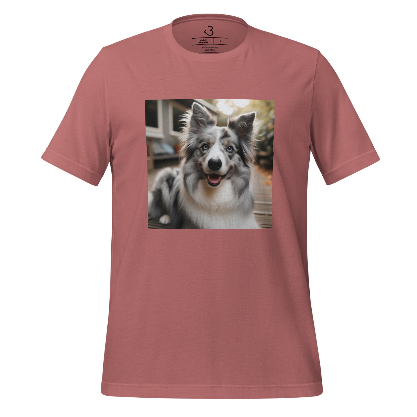 Camiseta collie gris