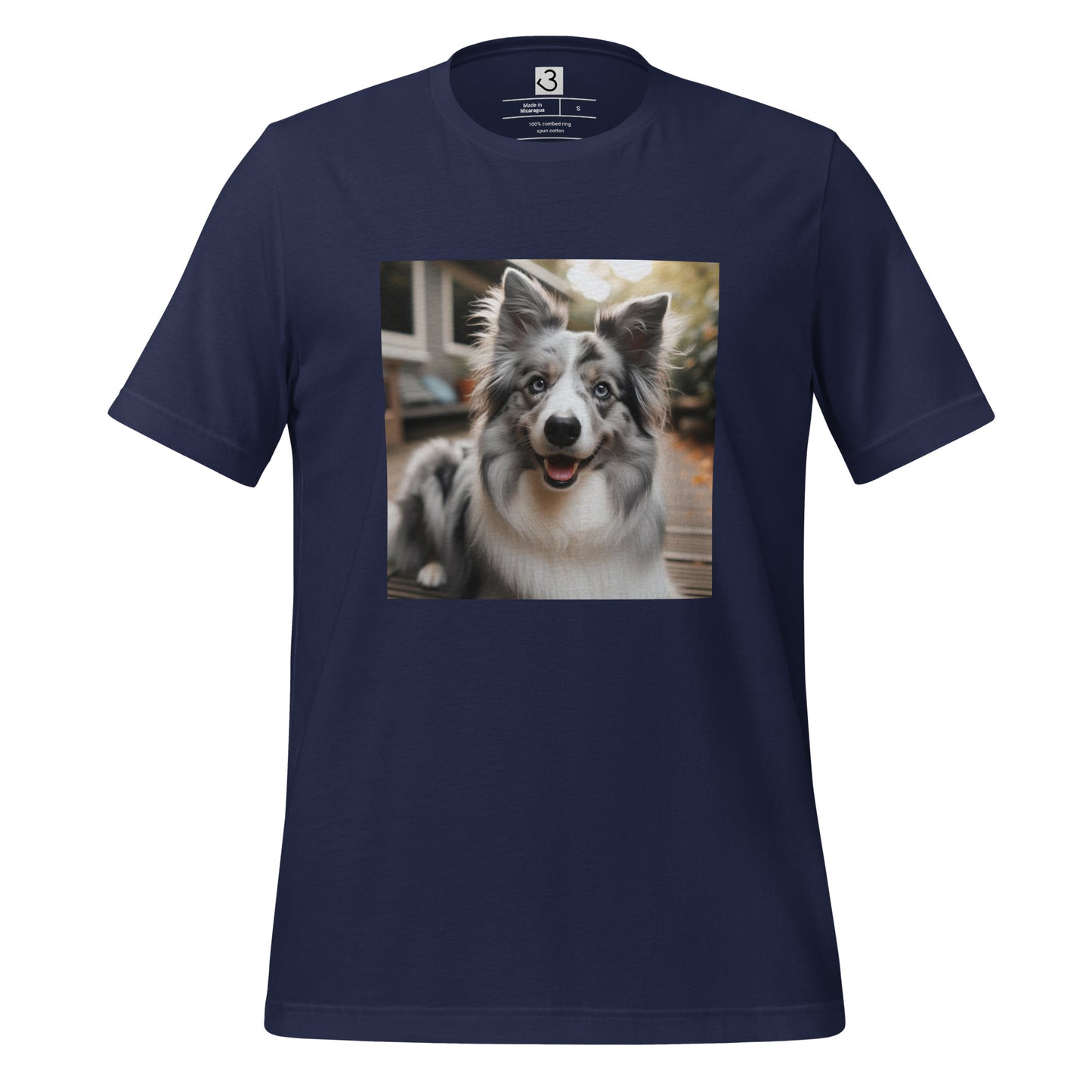 Camiseta collie gris