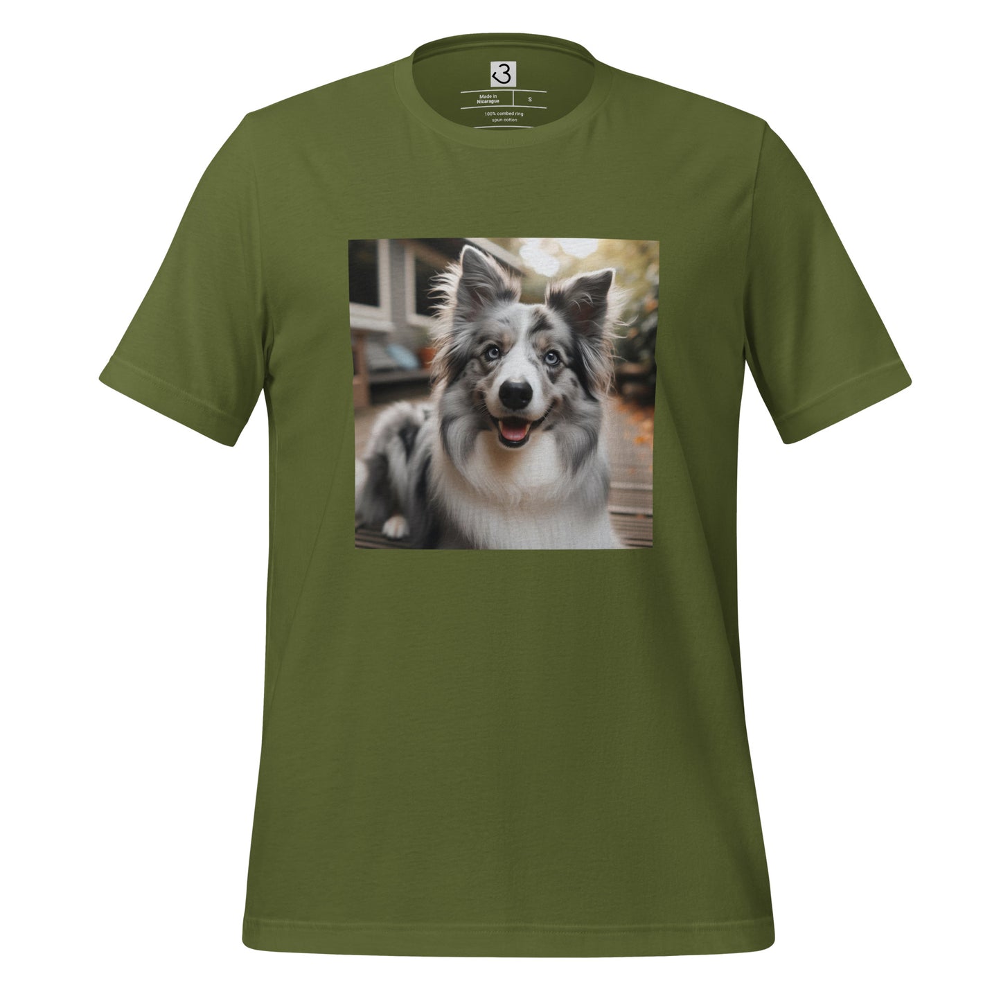 Camiseta collie gris