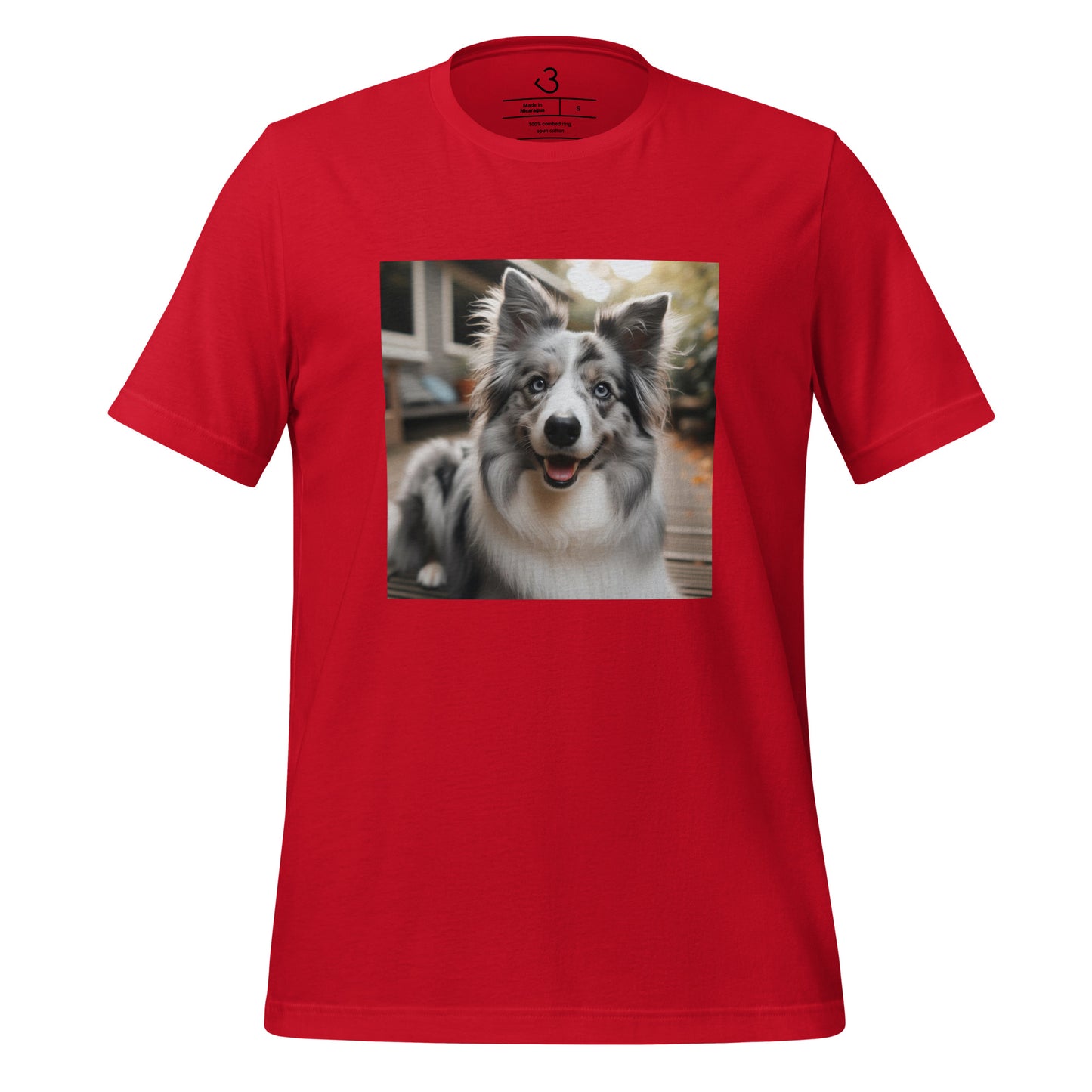Camiseta collie gris