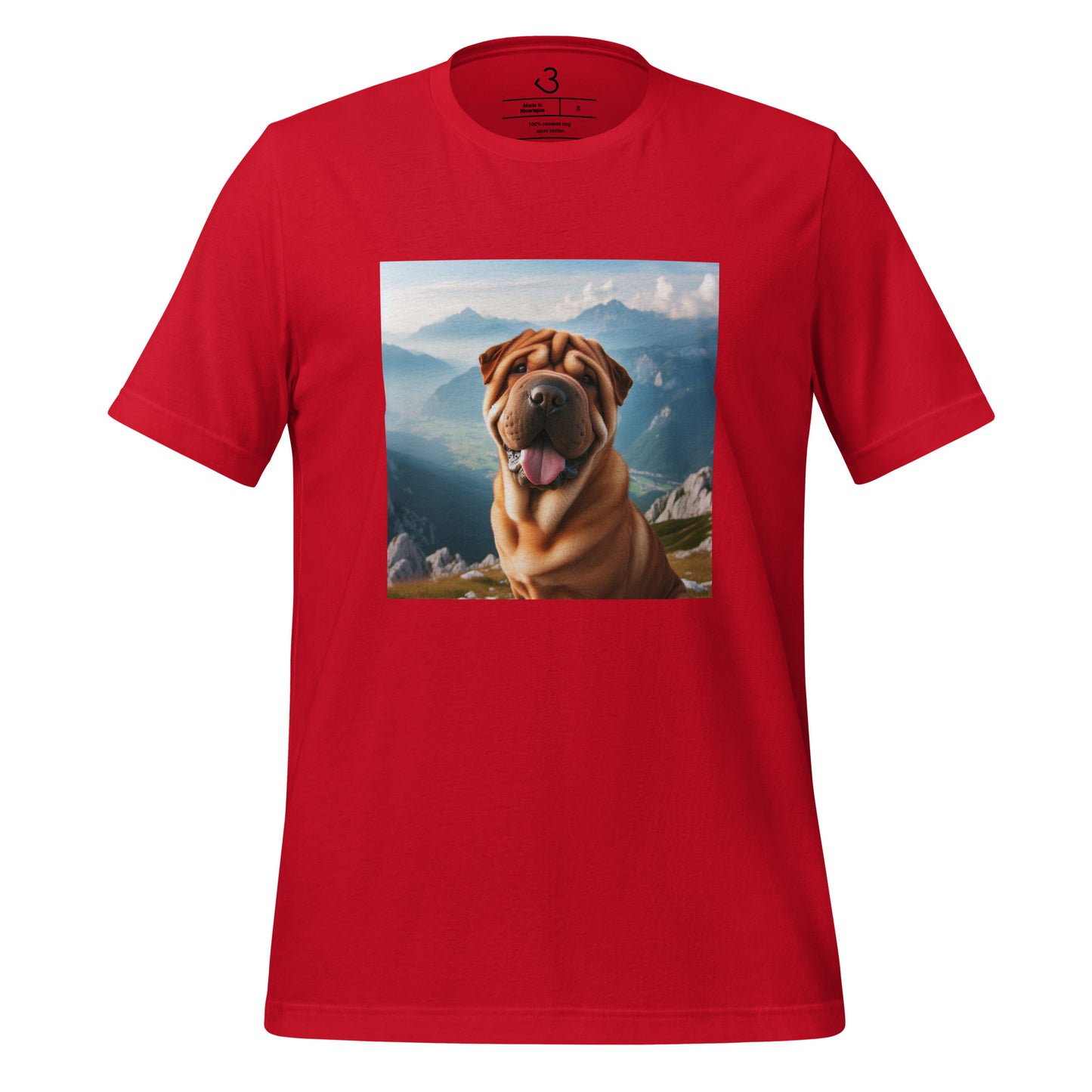 Camiseta shar pei montaña