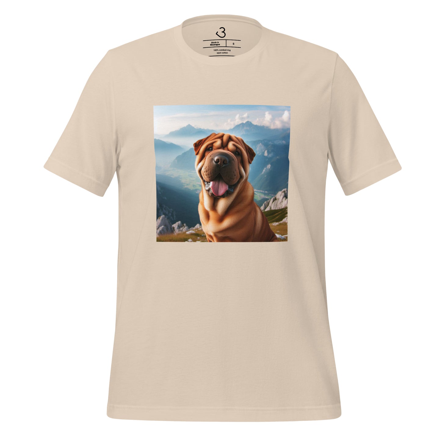 Camiseta shar pei montaña
