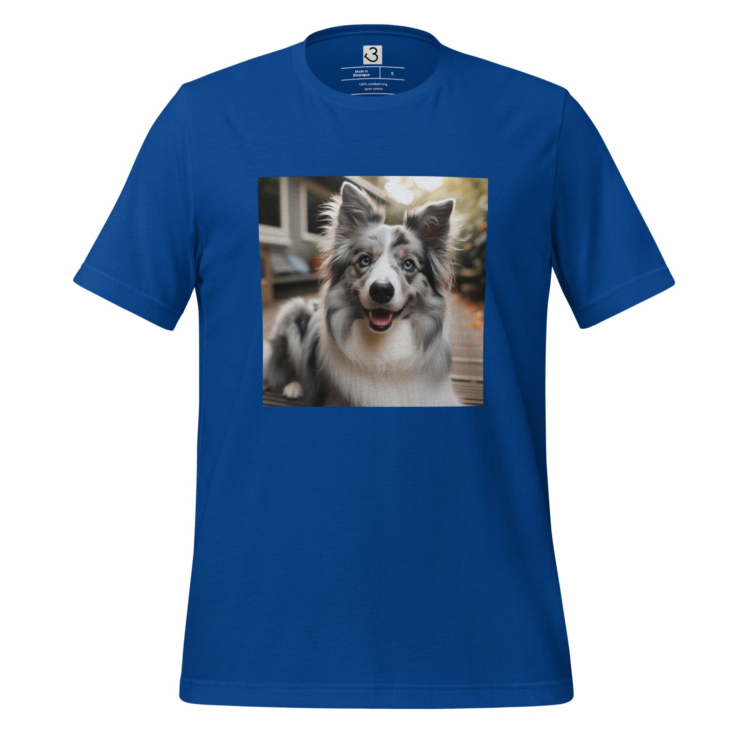 Camiseta collie gris