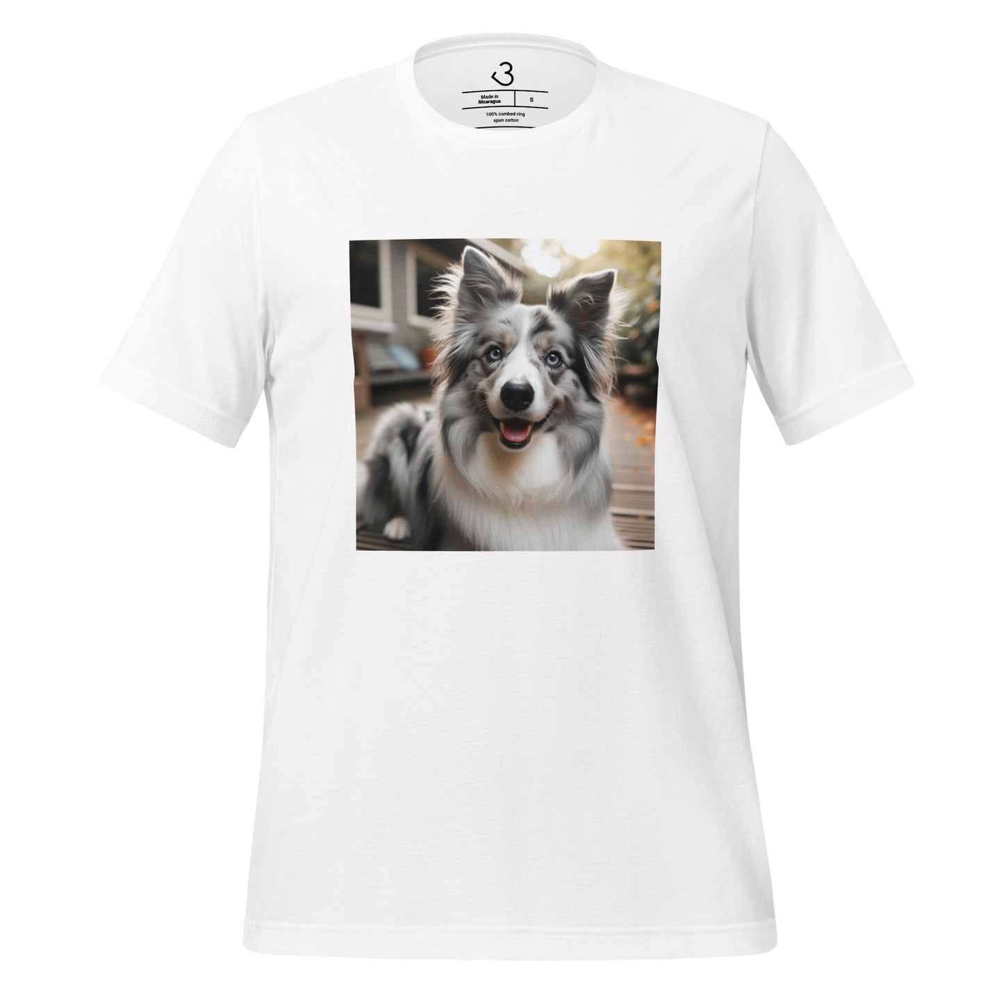 Camiseta collie gris