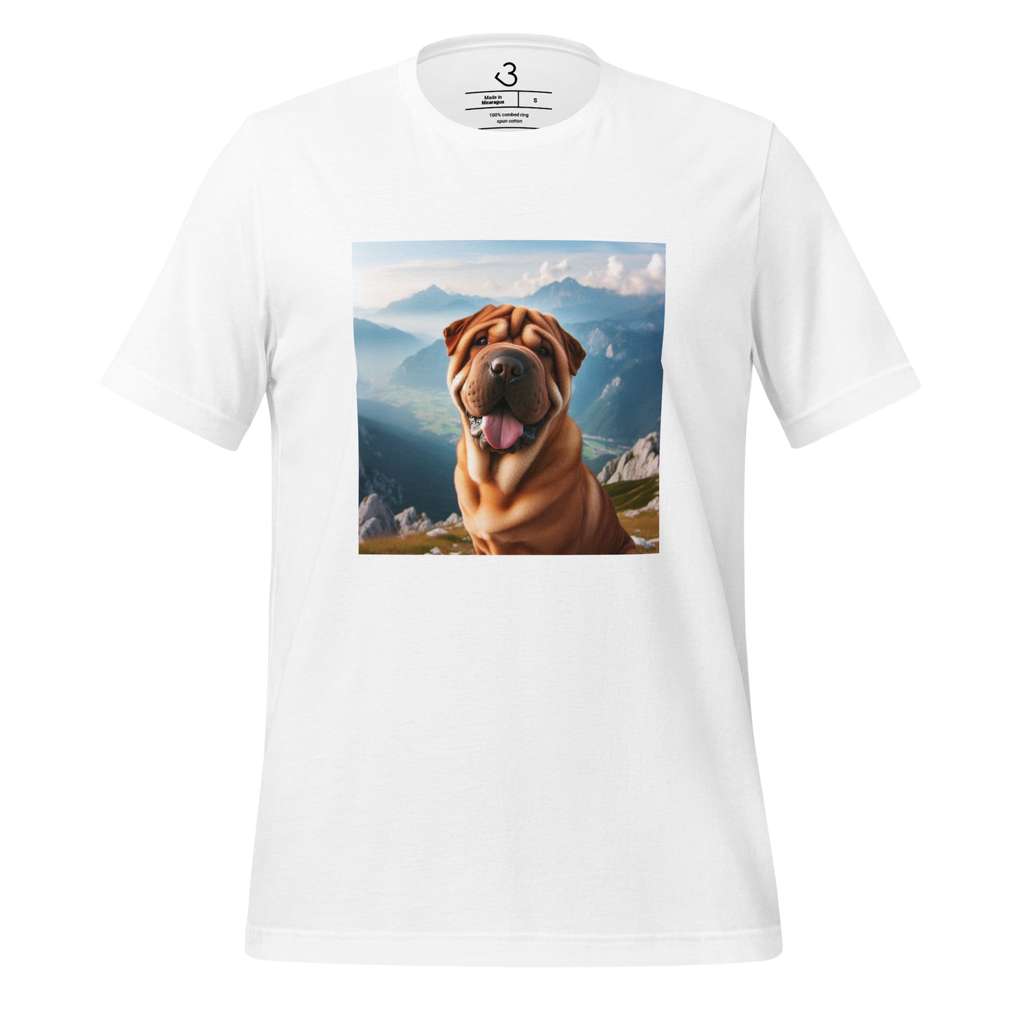 Camiseta shar pei montaña