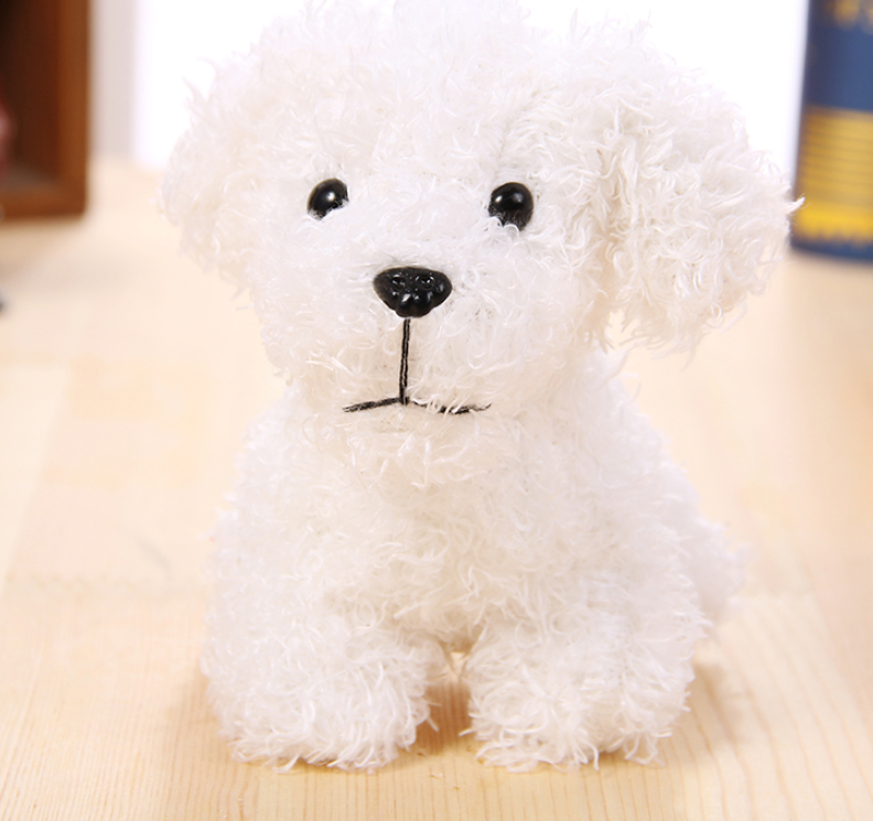 Mini perro de agua de peluche llavero