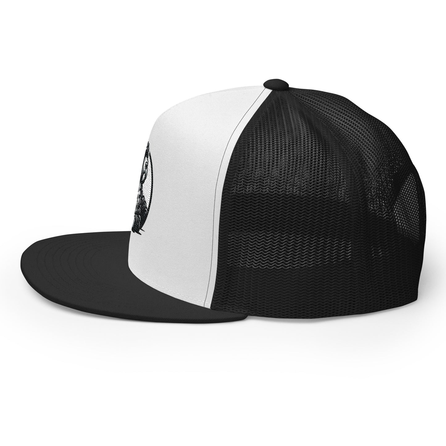 Gorra tipo trucker water dog white and black