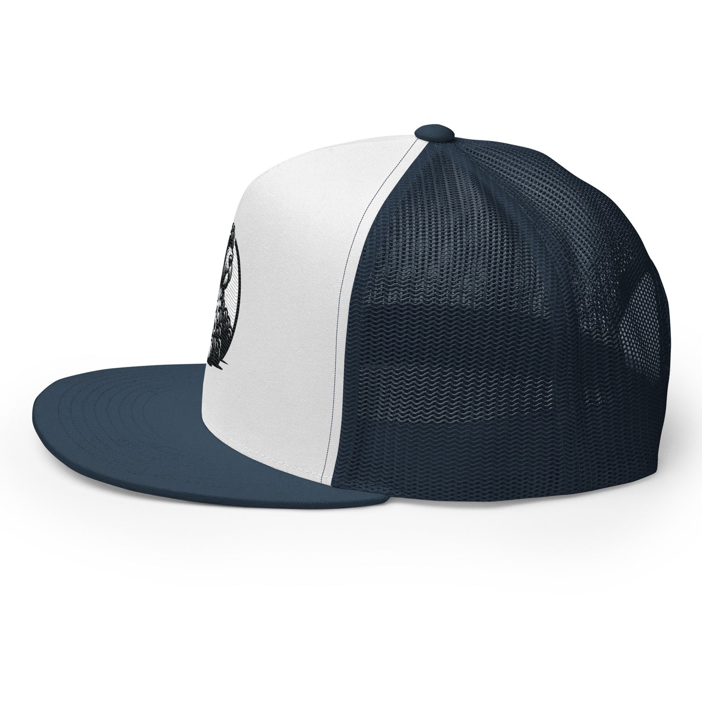 Gorra tipo trucker water dog white and black