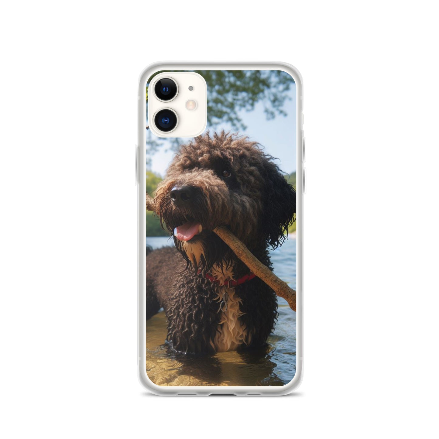 Funda transparente water dog palo