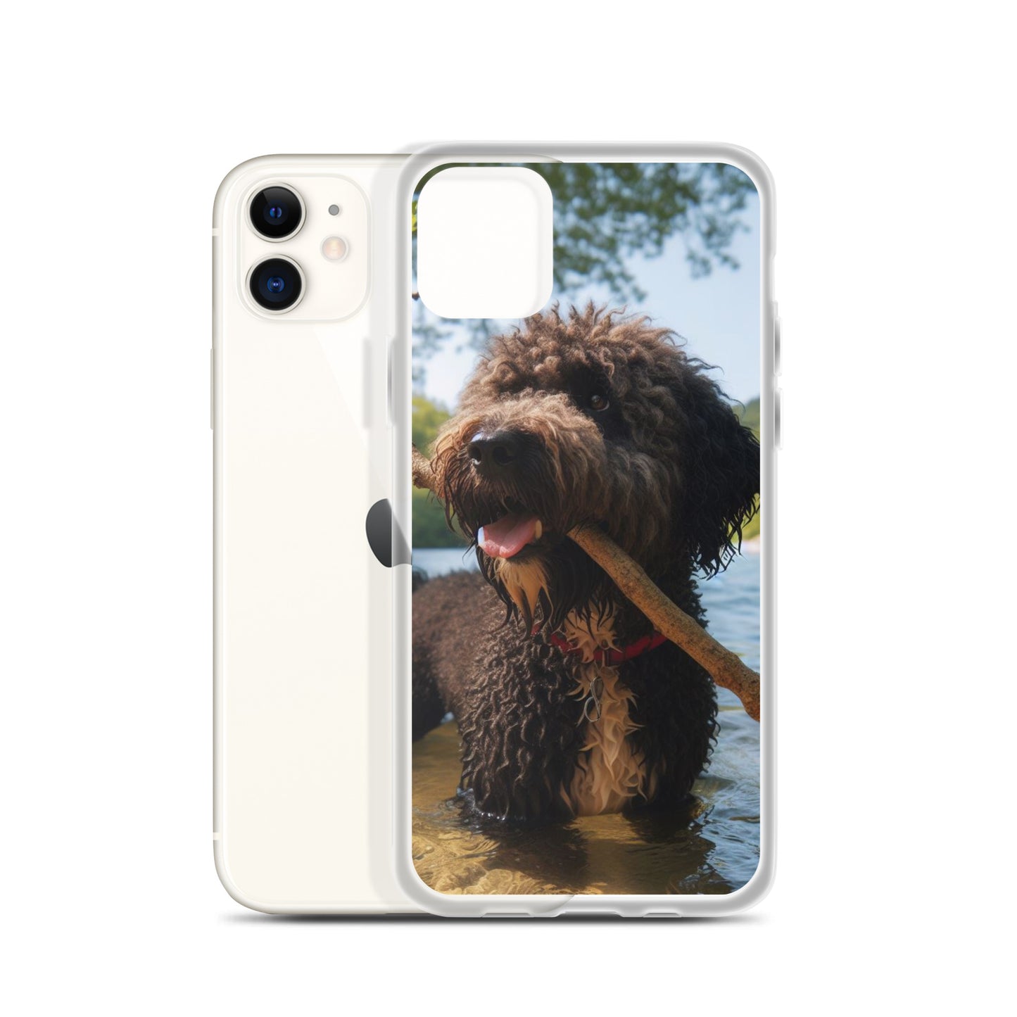 Funda transparente water dog palo