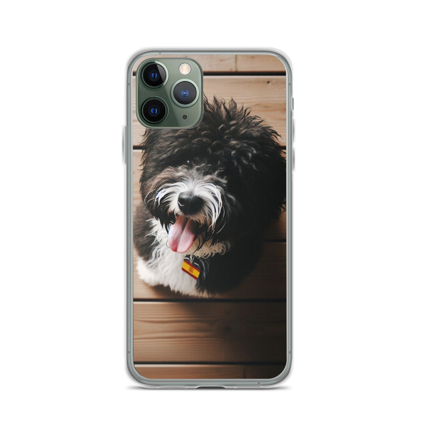 Funda transparente water dog mirada