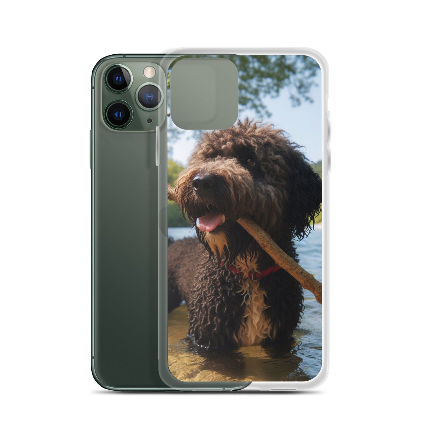 Funda transparente water dog palo