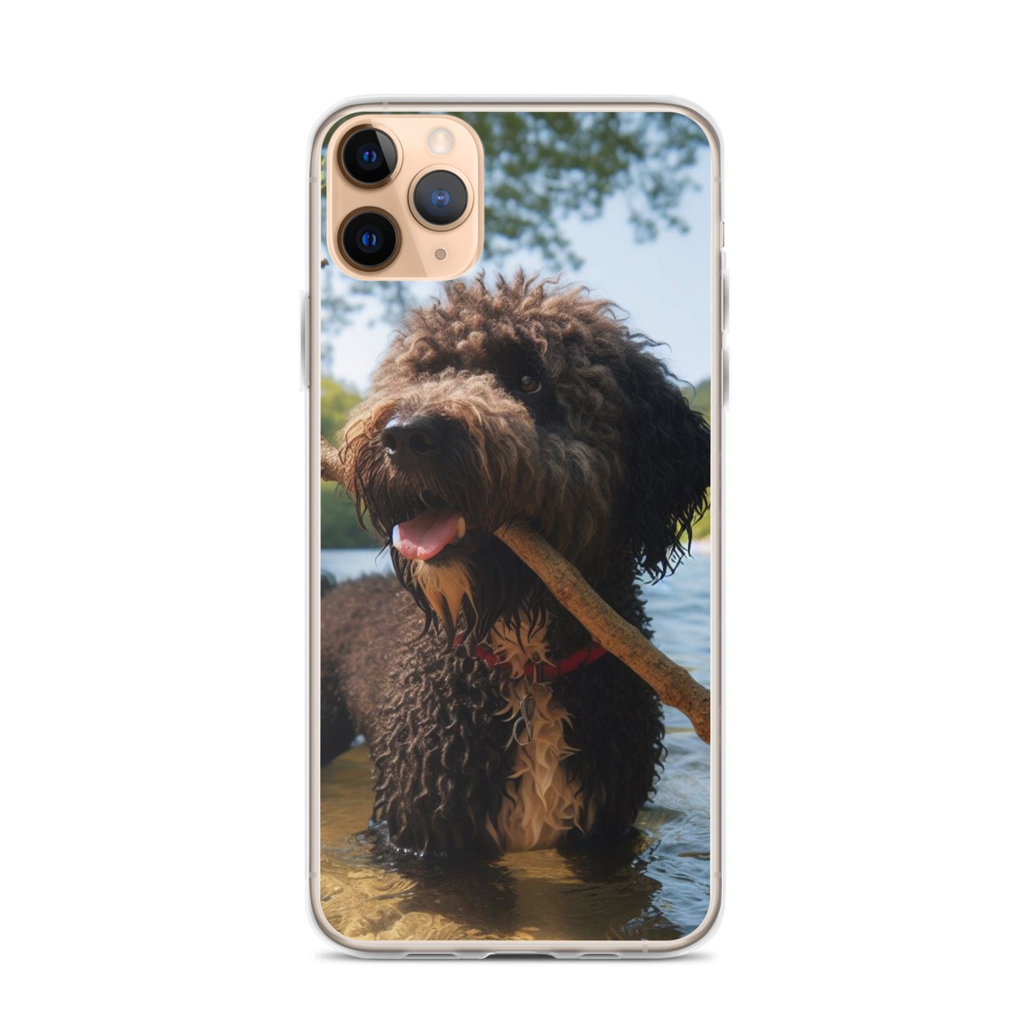 Funda transparente water dog palo