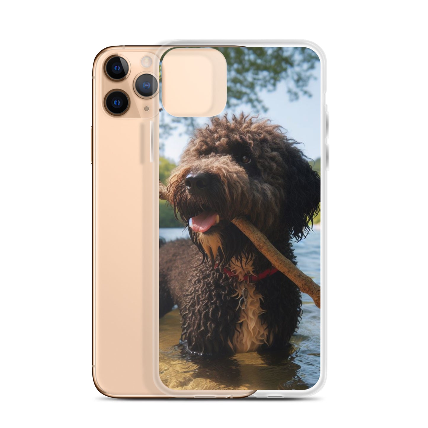 Funda transparente water dog palo