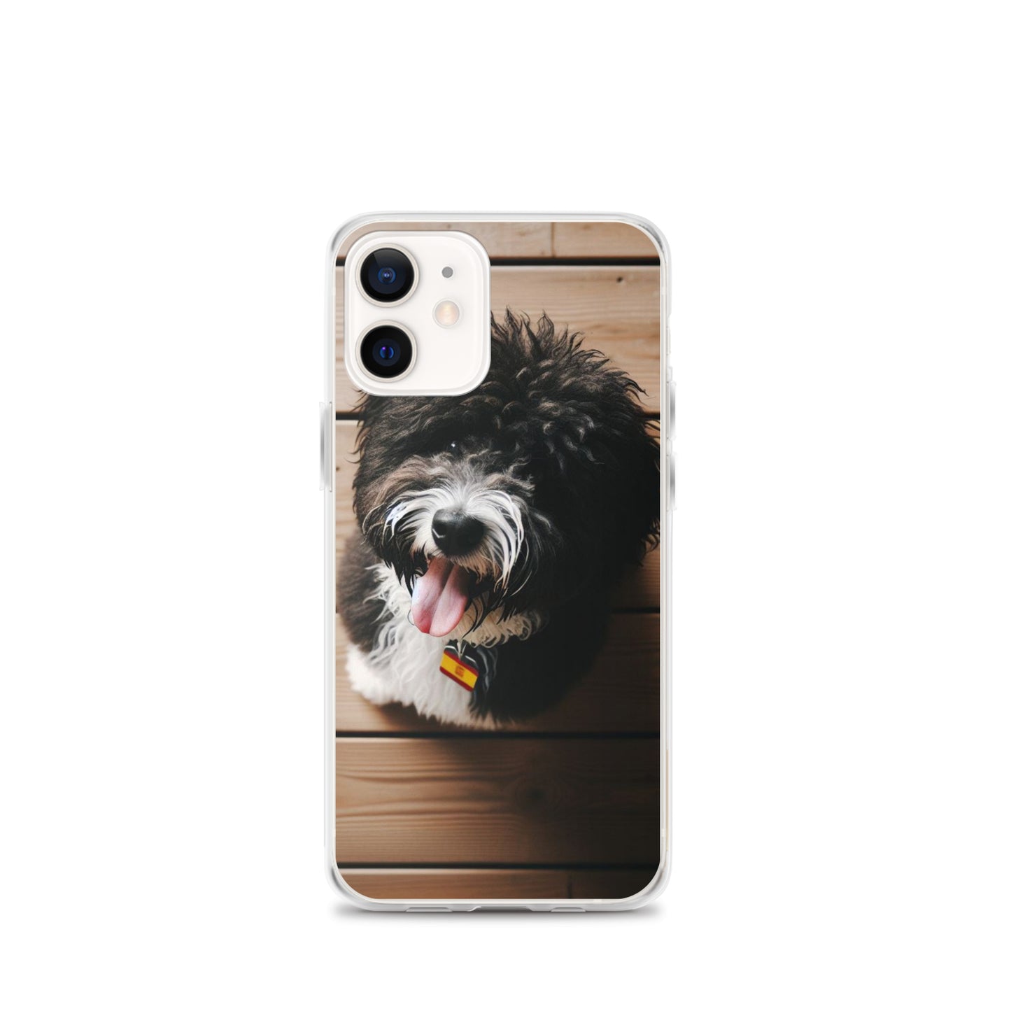 Funda transparente water dog mirada