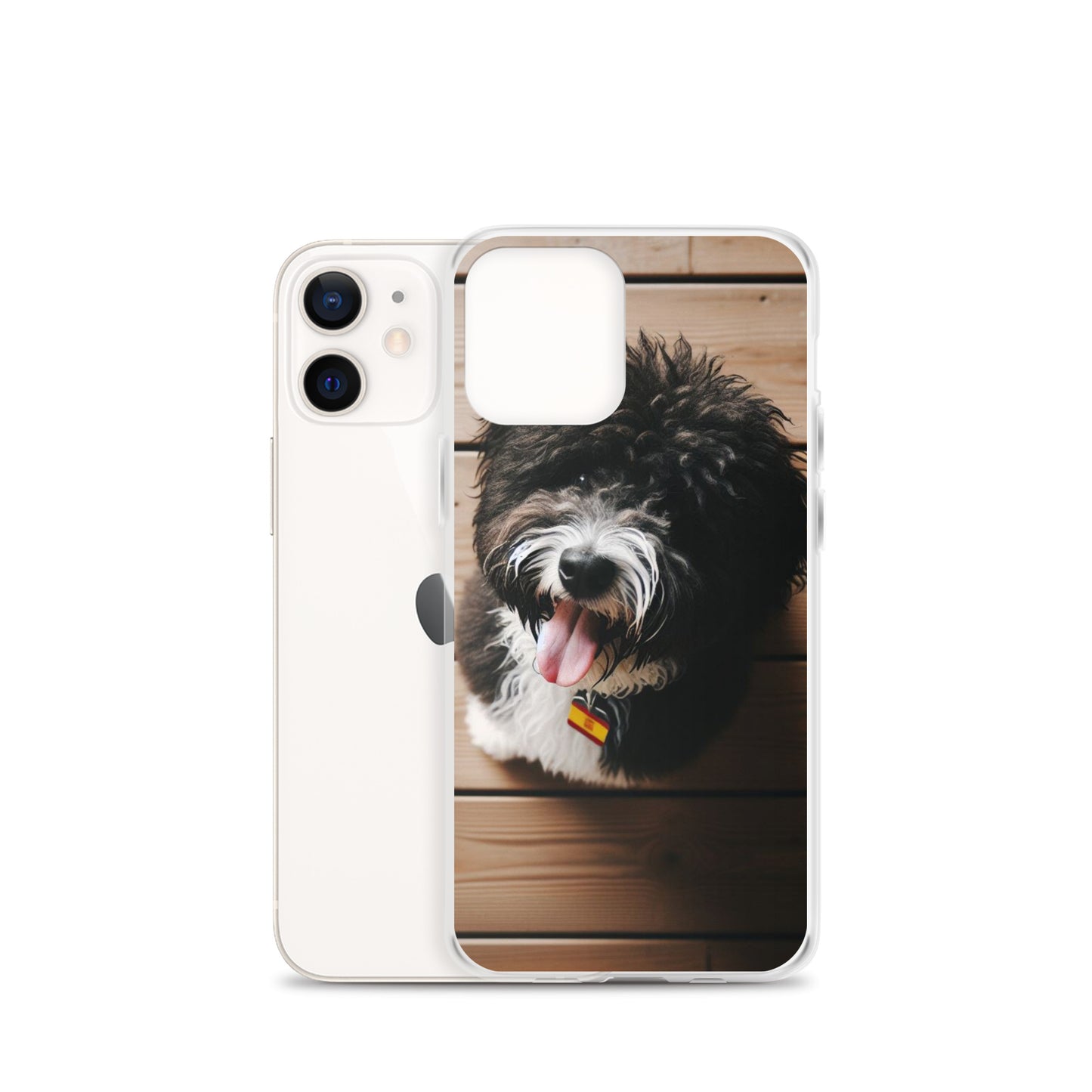 Funda transparente water dog mirada