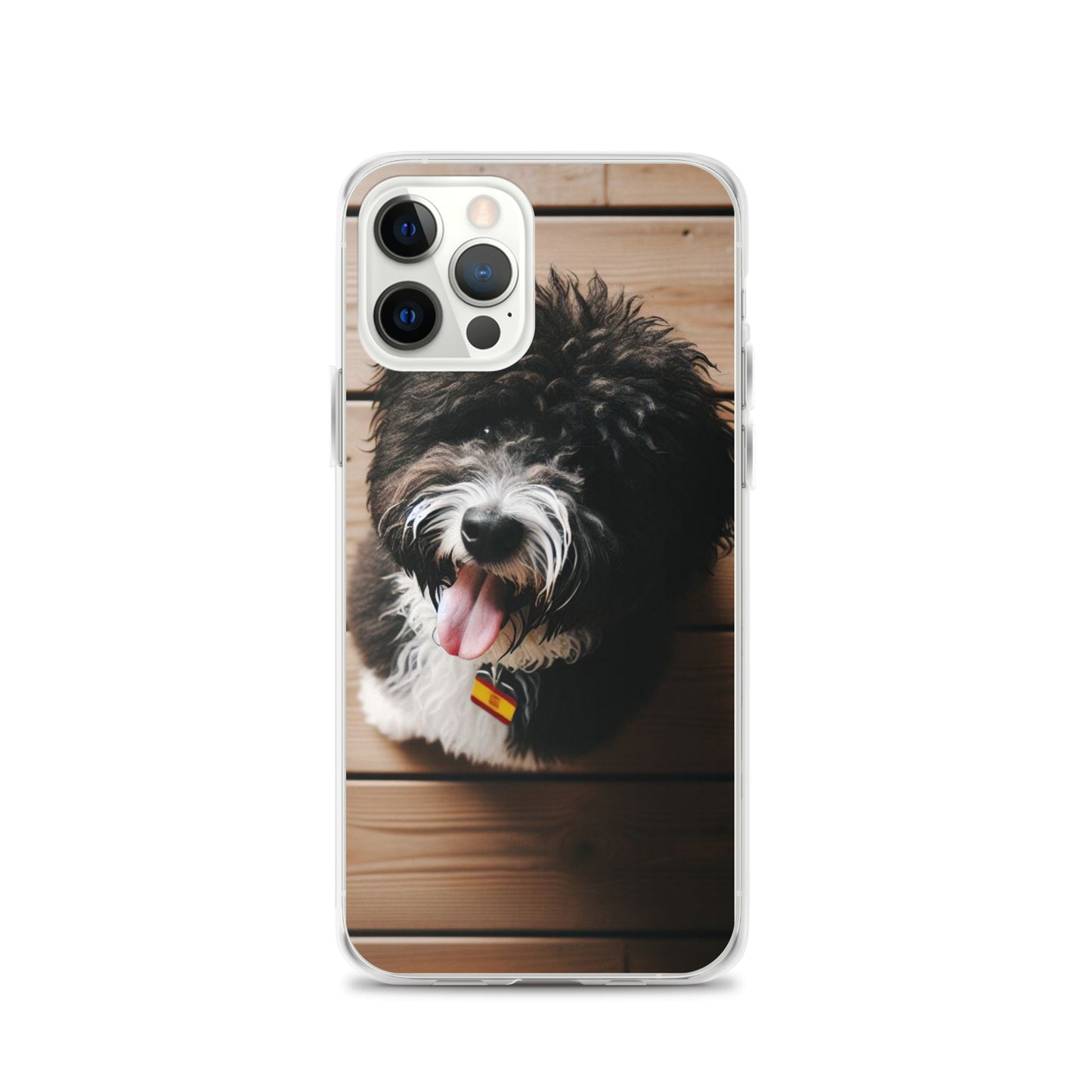 Funda transparente water dog mirada