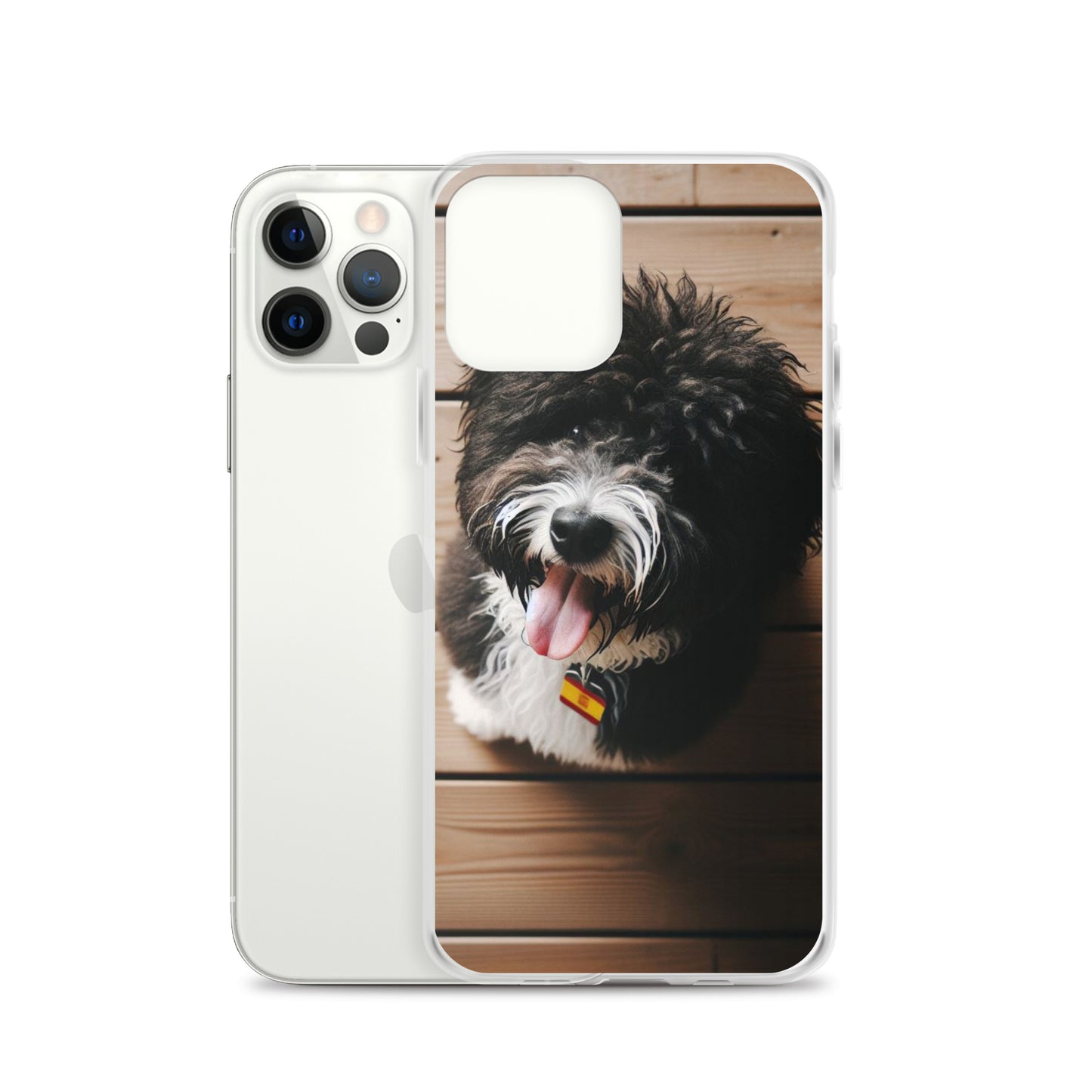 Funda transparente water dog mirada