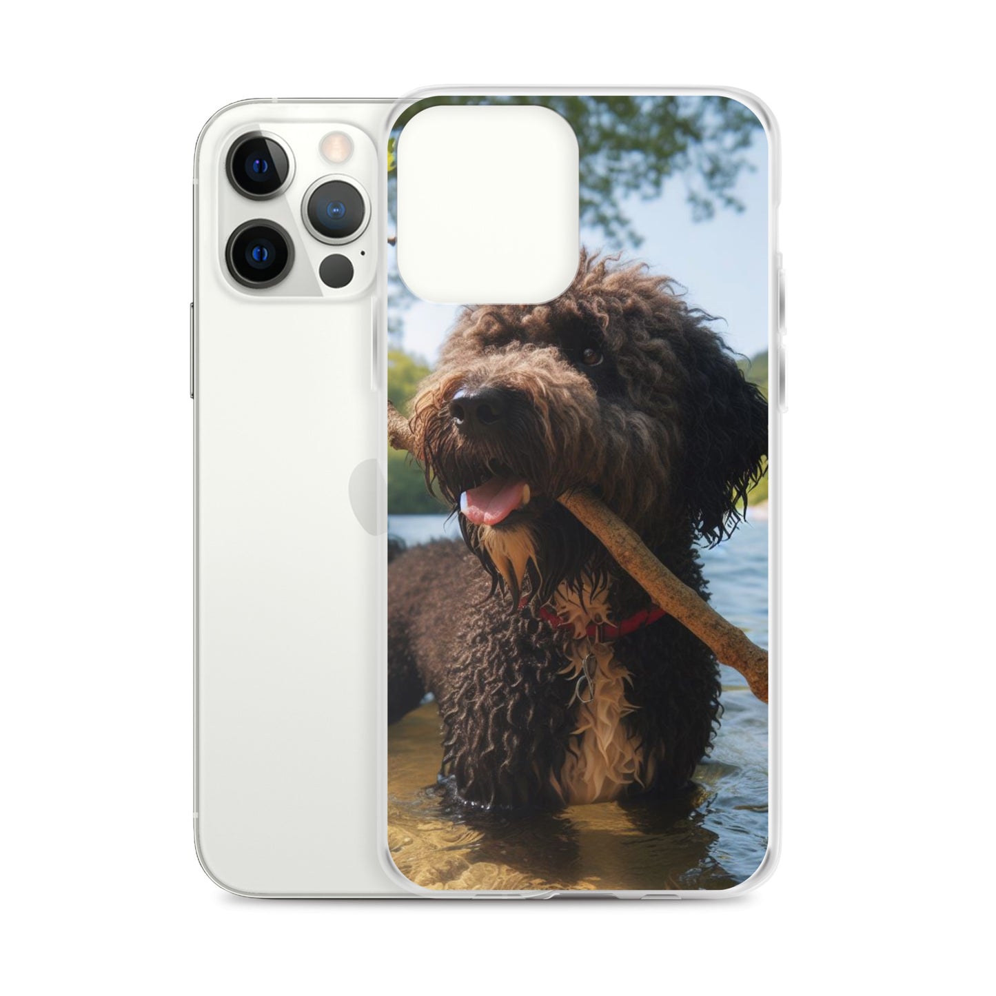 Funda transparente water dog palo