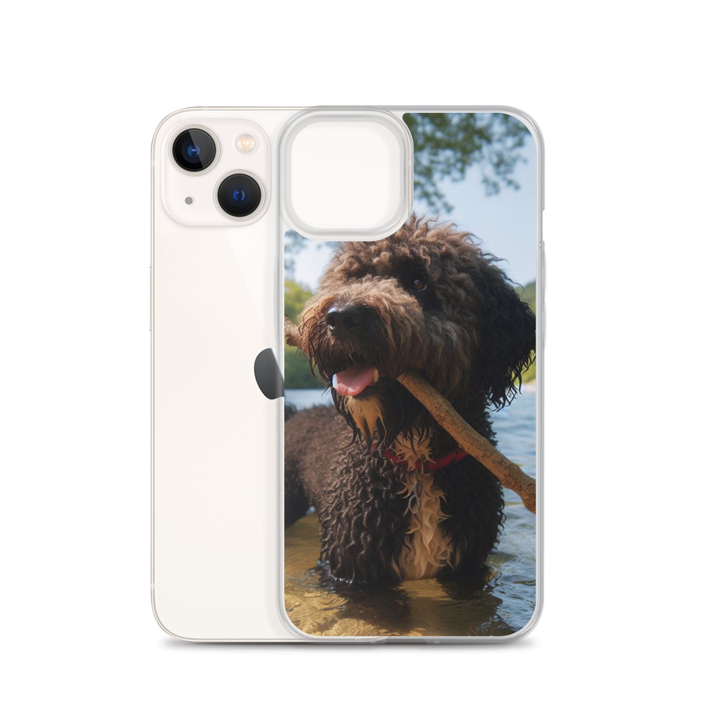 Funda transparente water dog palo