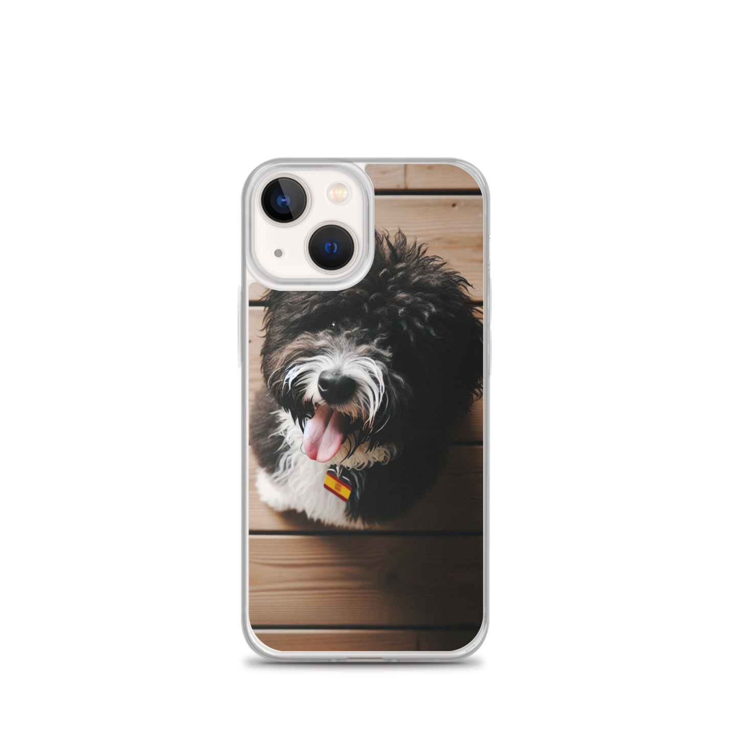 Funda transparente water dog mirada