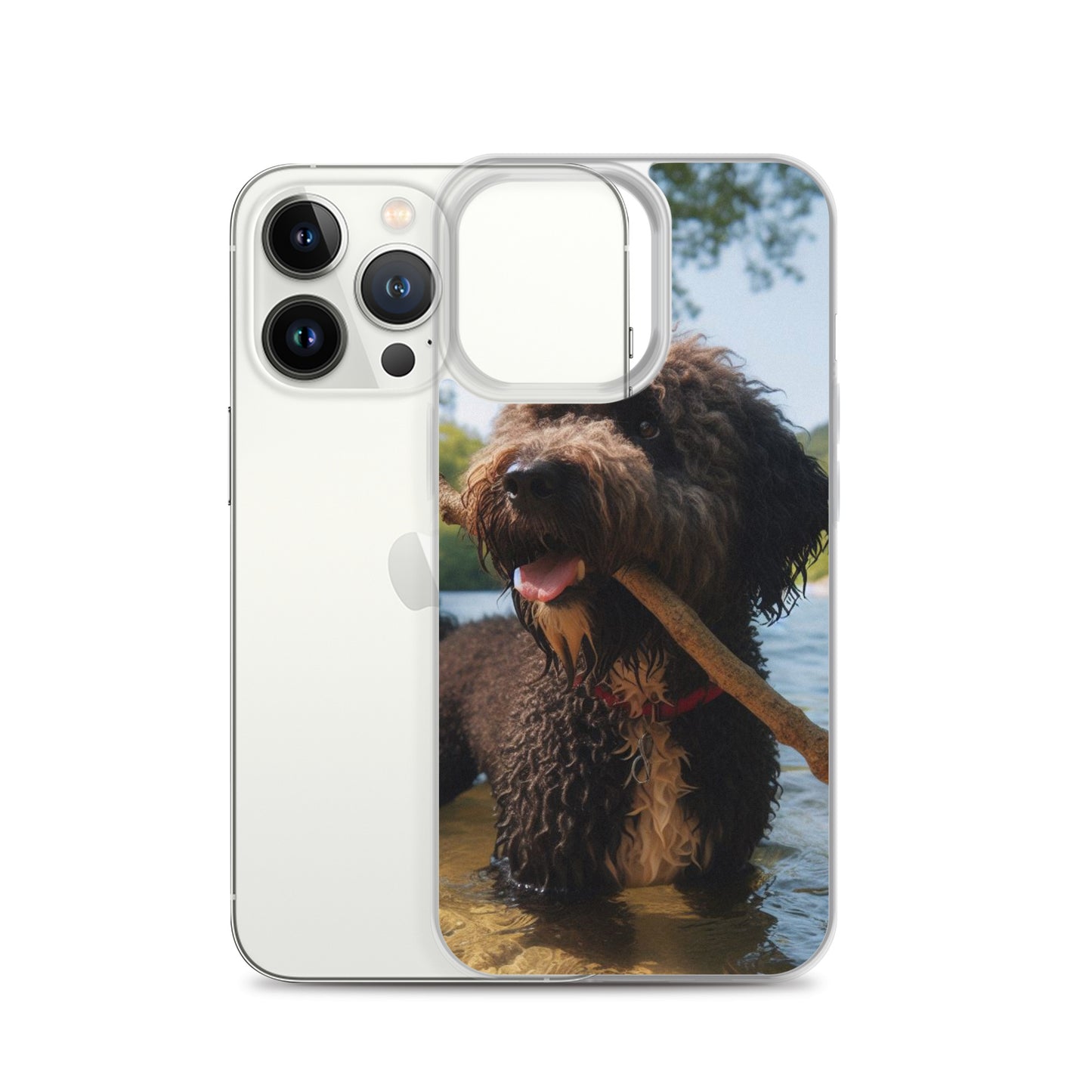 Funda transparente water dog palo