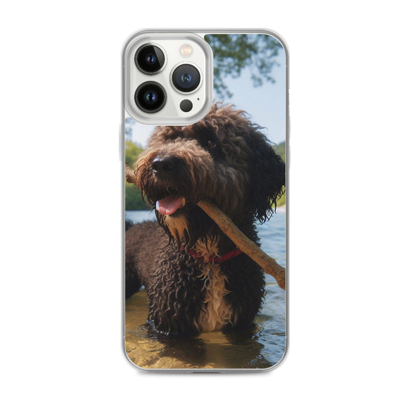 Funda transparente water dog palo