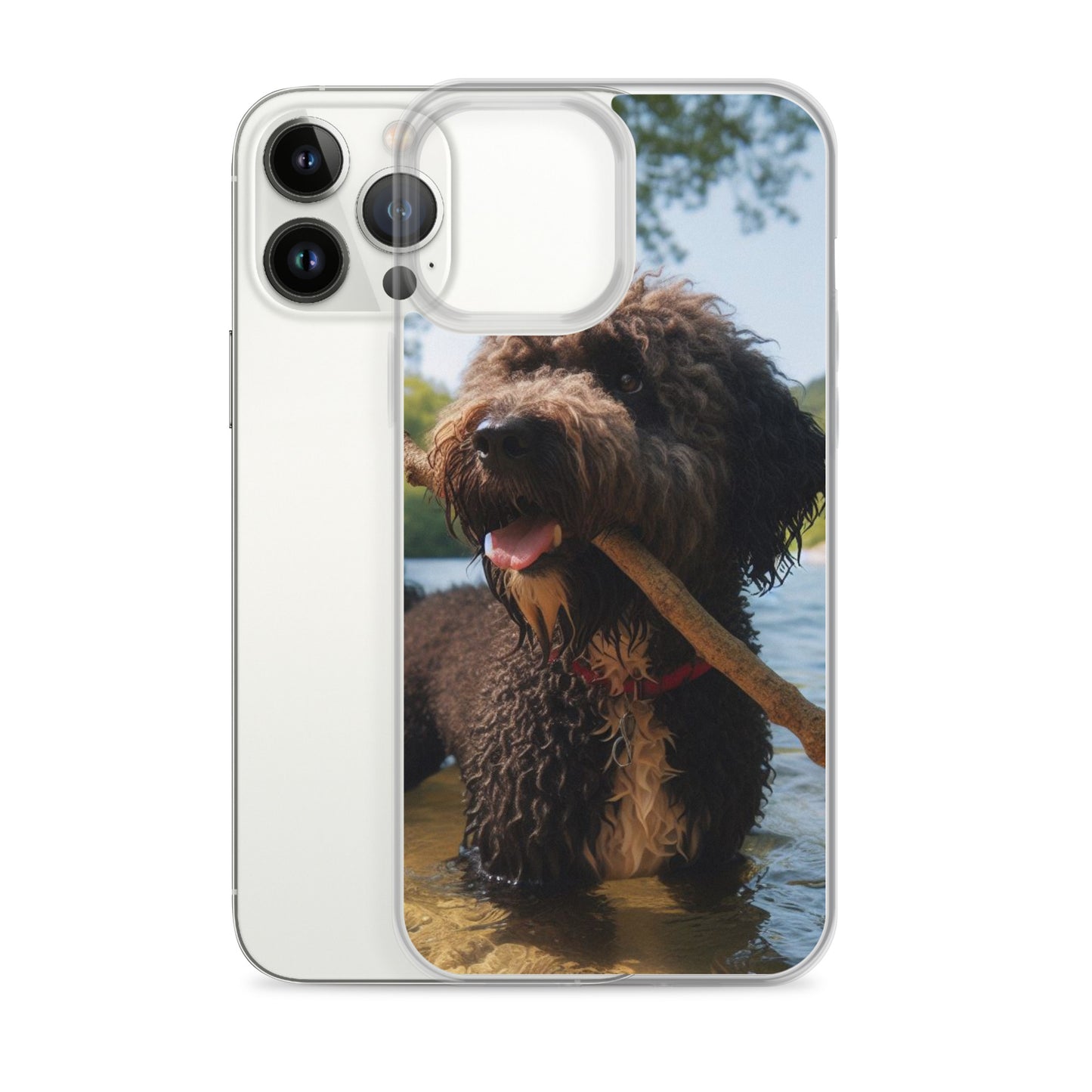 Funda transparente water dog palo