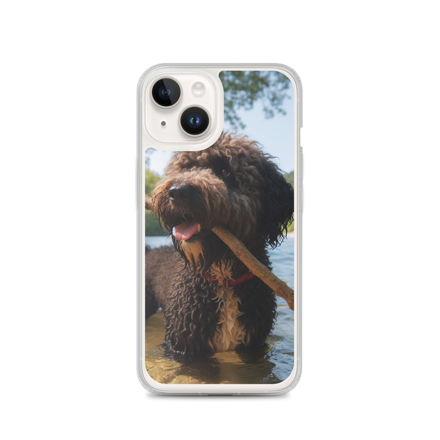 Funda transparente water dog palo