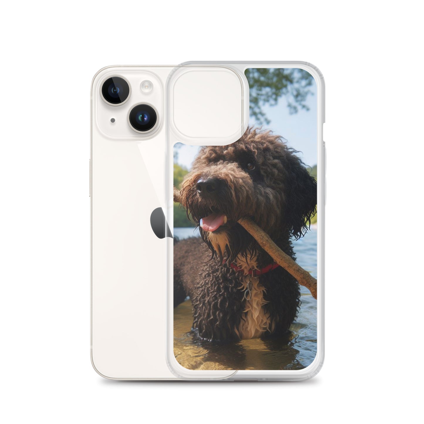 Funda transparente water dog palo