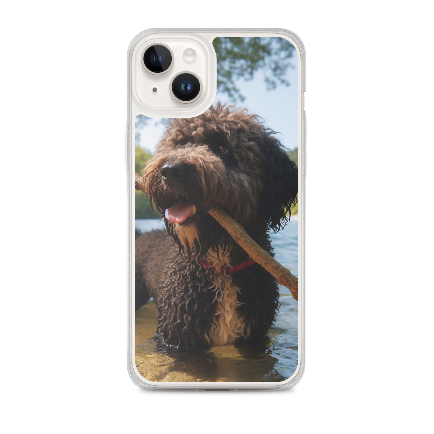 Funda transparente water dog palo