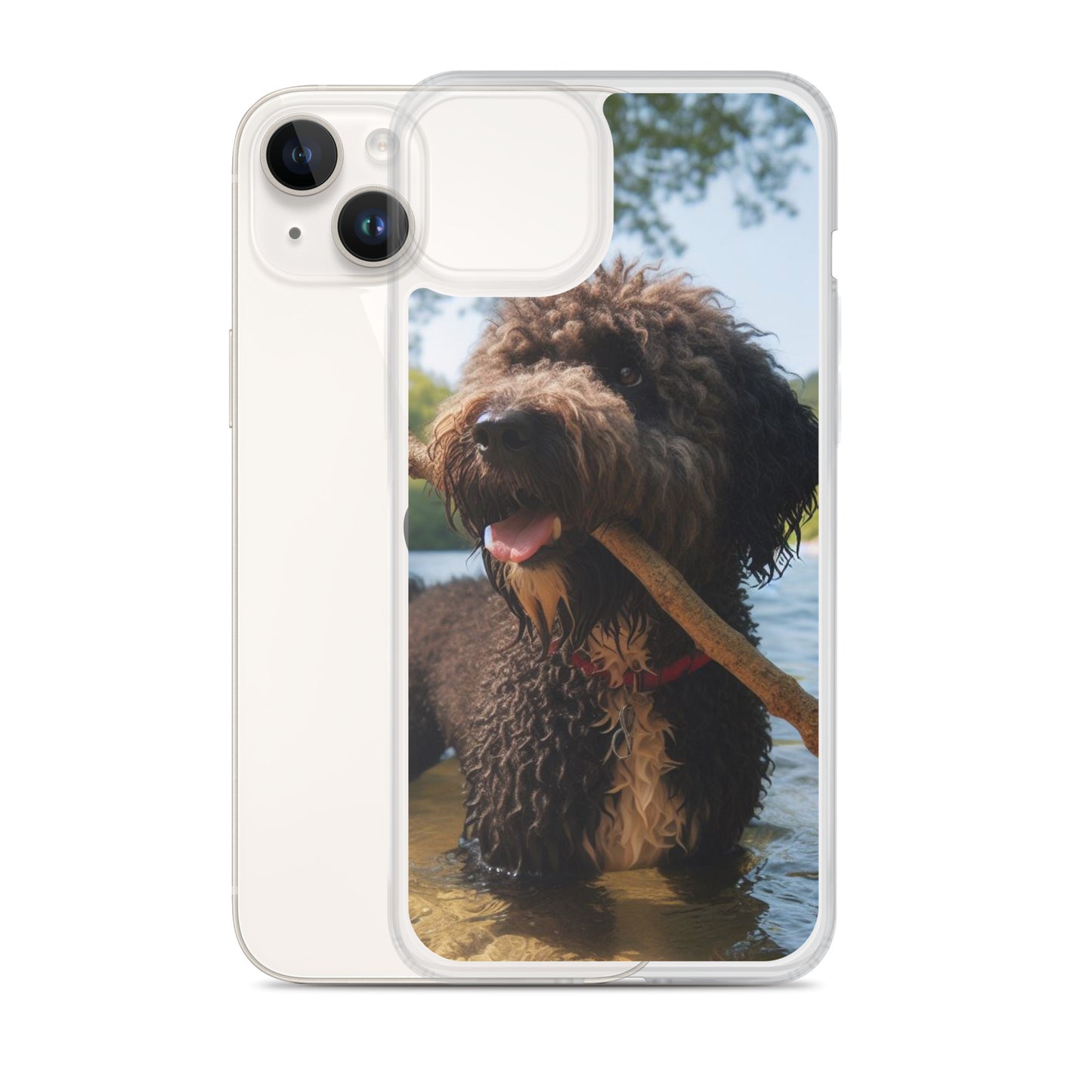 Funda transparente water dog palo