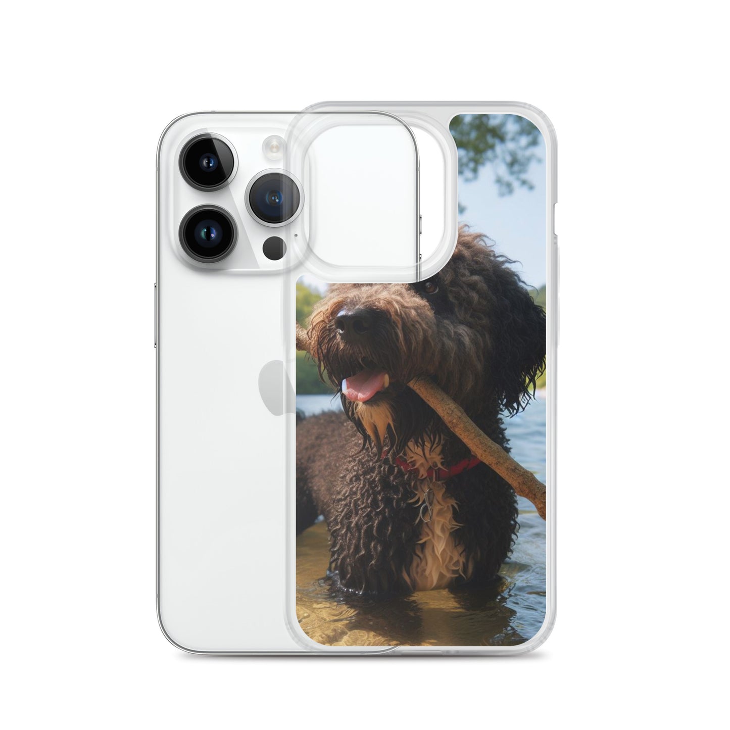 Funda transparente water dog palo