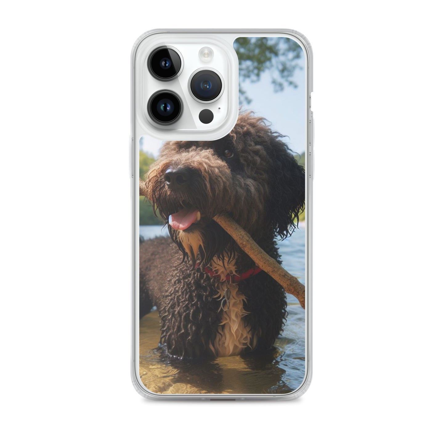 Funda transparente water dog palo