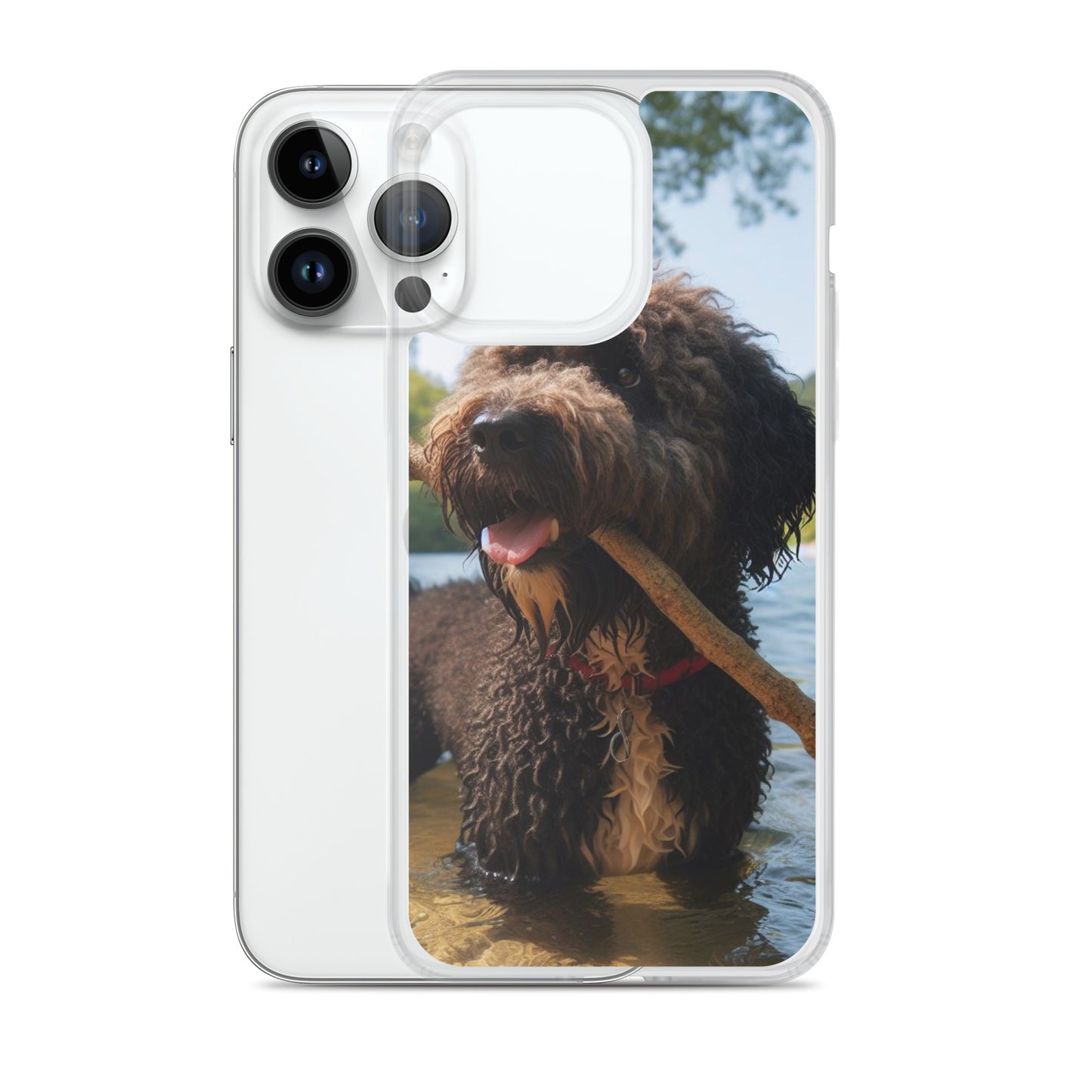 Funda transparente water dog palo